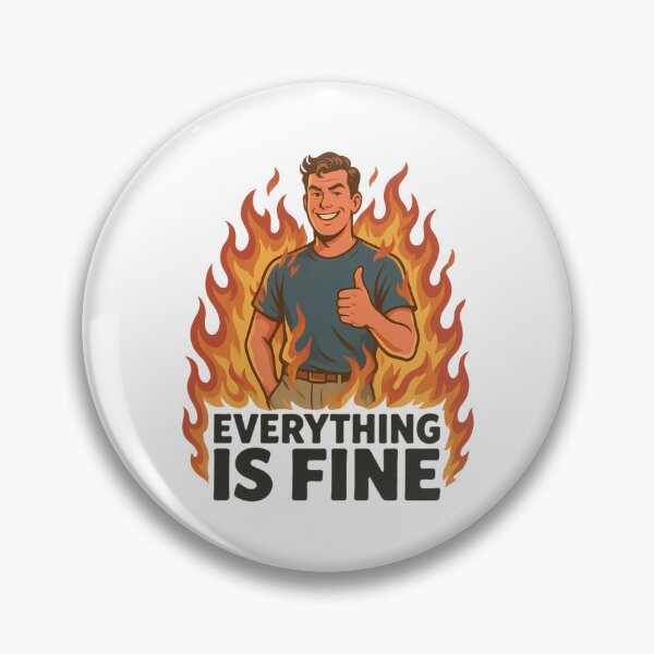 Item preview, EVERYTHING IS FINE #2 designed and sold by rossoniarts.
