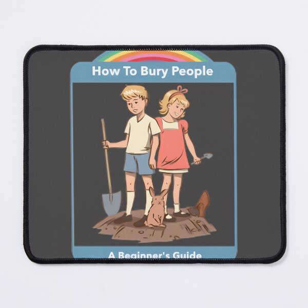 Item preview, How To Bury People Vintage Dark Humor Illustration with Gothic Style designed and sold by Cuppacat.