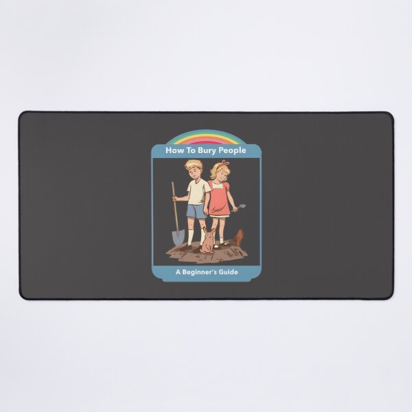 Item preview, How To Bury People Vintage Dark Humor Illustration with Gothic Style designed and sold by Cuppacat.