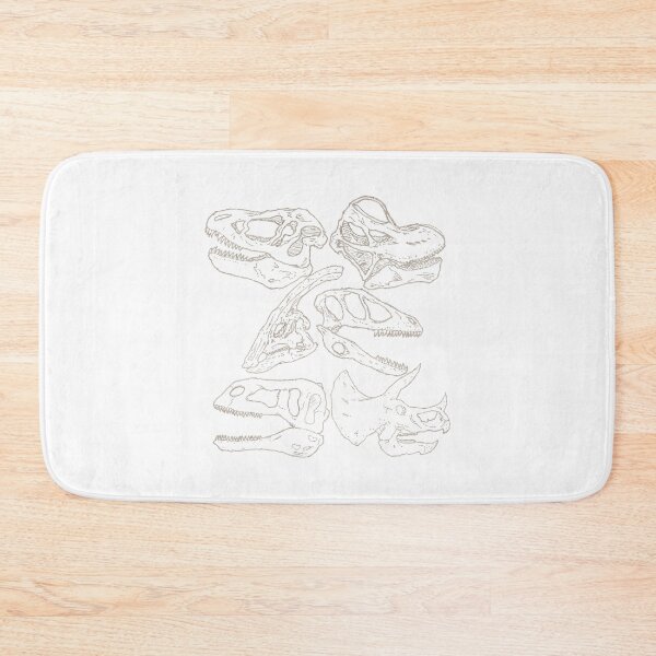 Item preview, Dinosaur Skulls Fossils Paleontology Sketch Vector Art designed and sold by ajengjung.