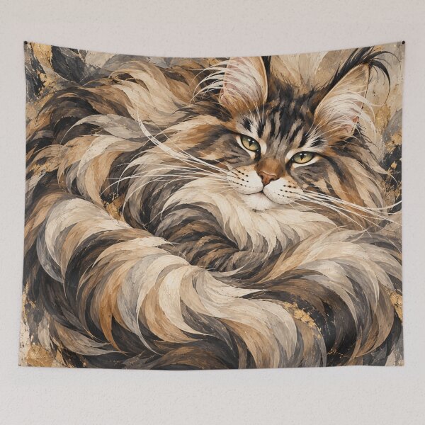 Item preview, Wildly Woven Maine-Koon Cat designed and sold by WeaveSphere.