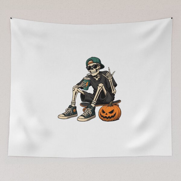 Item preview, Skeleton Gamer Halloween designed and sold by OlyvieArt.