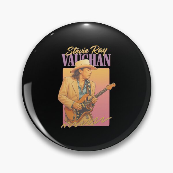 Item preview, Stevie Ray Vaughan Retro Guitarist Portrait designed and sold by LEAHHATFIELD.