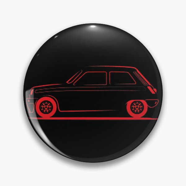 Artikelvorschau, Vintage roter Renault LE Car, klassischer Kompaktwagen, Illustration entworfen und verkauft von Cuppacat.