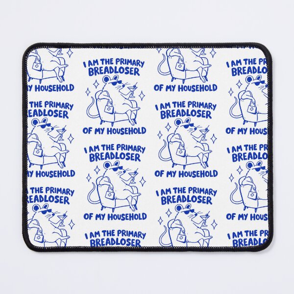 Item preview, Primary Breadloser Of My Household Funny Rat Martini Blue Line Design designed and sold by DevilMayCrySh.