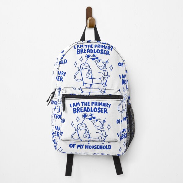 Item preview, Primary Breadloser Of My Household Funny Rat Martini Blue Line Design designed and sold by DevilMayCrySh.