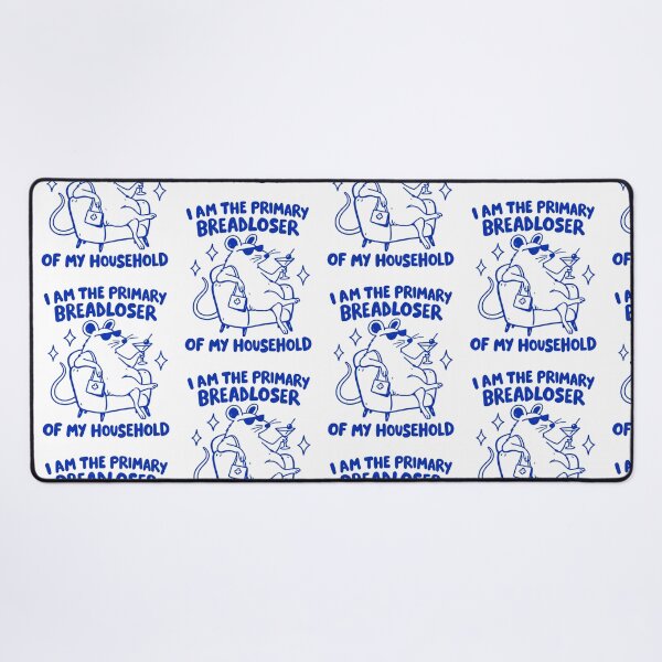 Item preview, Primary Breadloser Of My Household Funny Rat Martini Blue Line Design designed and sold by DevilMayCrySh.