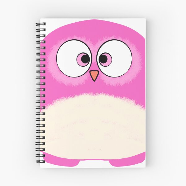 Item preview, Cute Pink Owl Chubby Bird designed and sold by MigWhimsy.