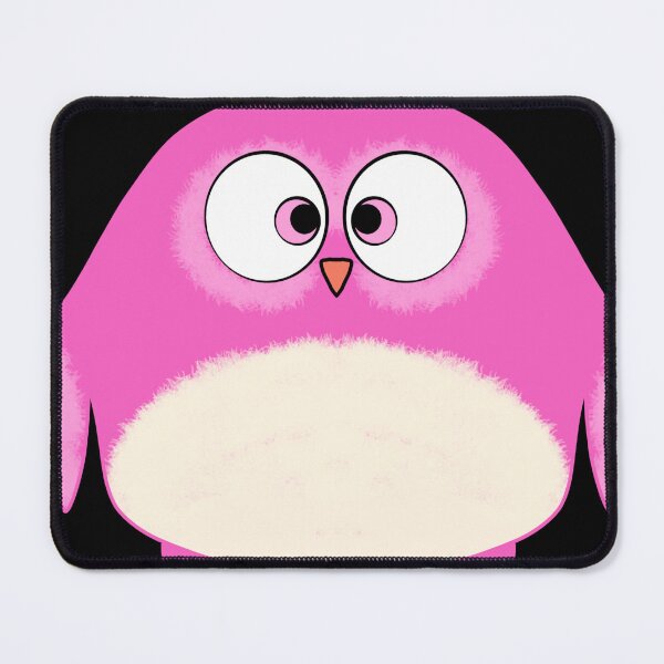 Item preview, Cute Pink Owl Chubby Bird designed and sold by MigWhimsy.
