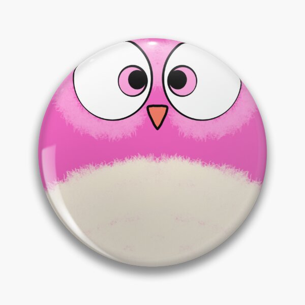 Item preview, Cute Pink Owl Chubby Bird designed and sold by MigWhimsy.