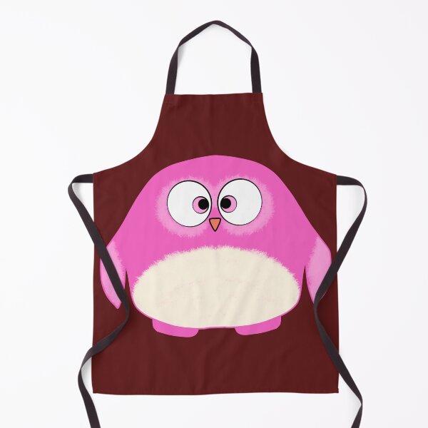 Item preview, Cute Pink Owl Chubby Bird designed and sold by MigWhimsy.