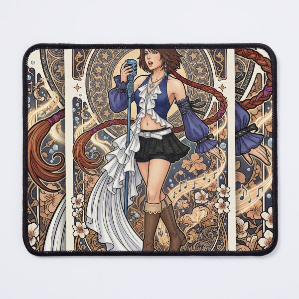 Item preview, Yuna in the style of Alphonse Mucha designed and sold by Solace Sparkles.
