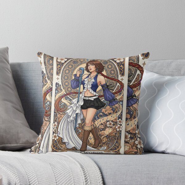 Item preview, Yuna in the style of Alphonse Mucha designed and sold by Solace Sparkles.