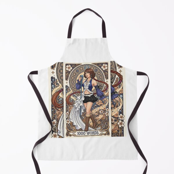 Item preview, Yuna in the style of Alphonse Mucha designed and sold by Solace Sparkles.