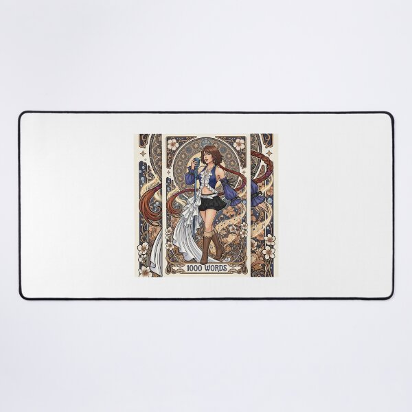 Item preview, Yuna in the style of Alphonse Mucha designed and sold by Solace Sparkles.