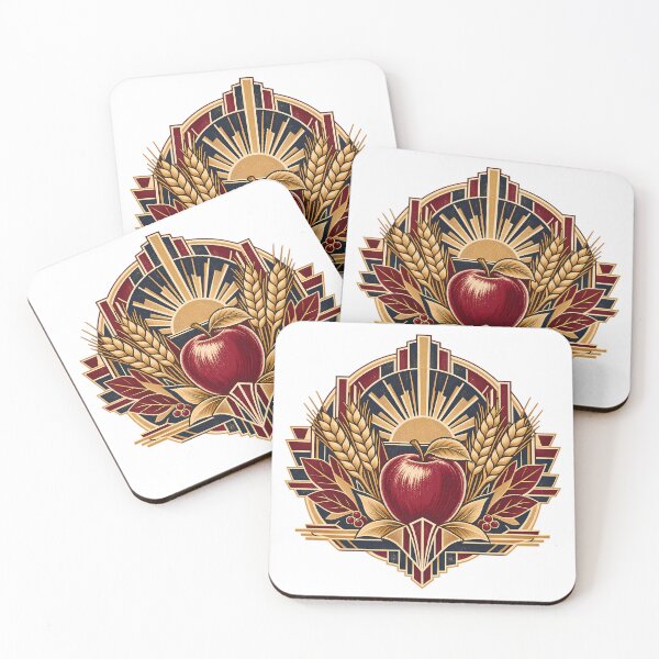 Item preview, Art Deco Autumn Harvest Emblem designed and sold by Thai Vibe Studio.