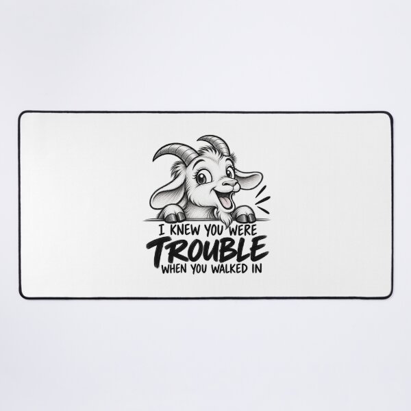 Item preview, I Knew You Were Trouble Goat designed and sold by Paukav.