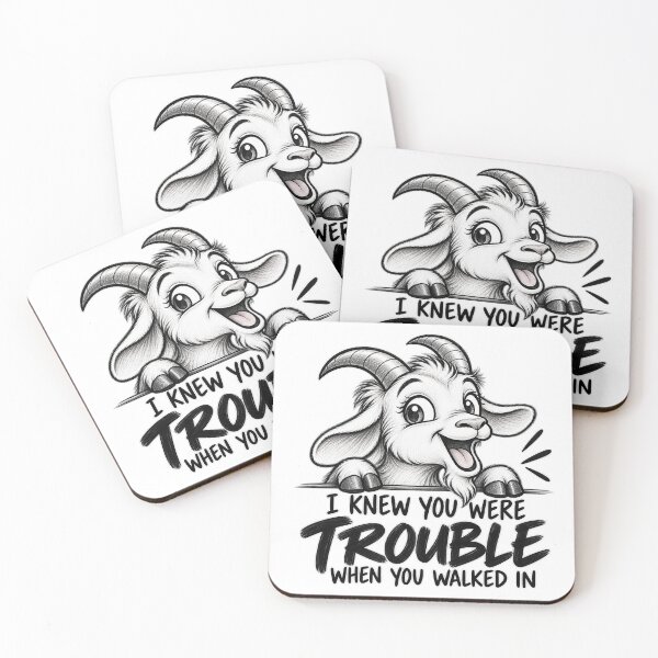 Item preview, I Knew You Were Trouble Goat designed and sold by Paukav.