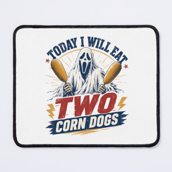 Item preview, Today I Will Eat Two Corn Dogs Scream Ghostface Horror Movie Funny Fan designed and sold by HumansStuck12.
