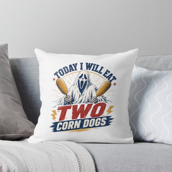 Item preview, Today I Will Eat Two Corn Dogs Scream Ghostface Horror Movie Funny Fan designed and sold by HumansStuck12.