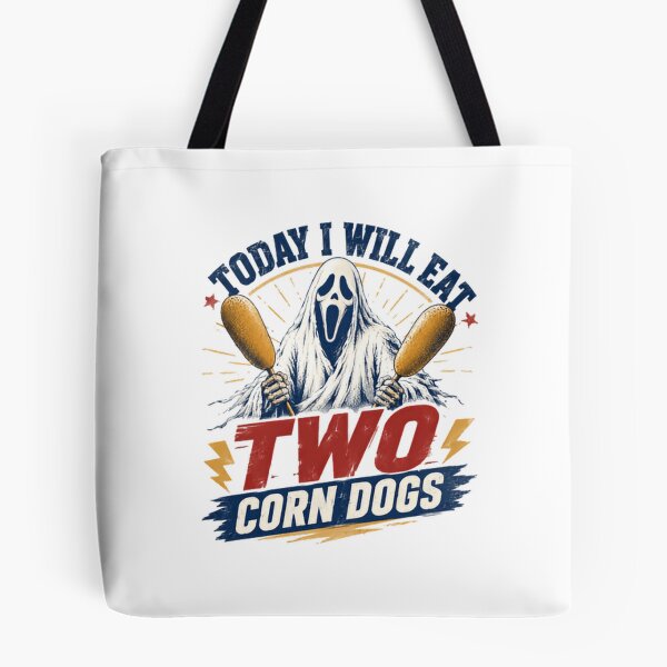Item preview, Today I Will Eat Two Corn Dogs Scream Ghostface Horror Movie Funny Fan designed and sold by HumansStuck12.