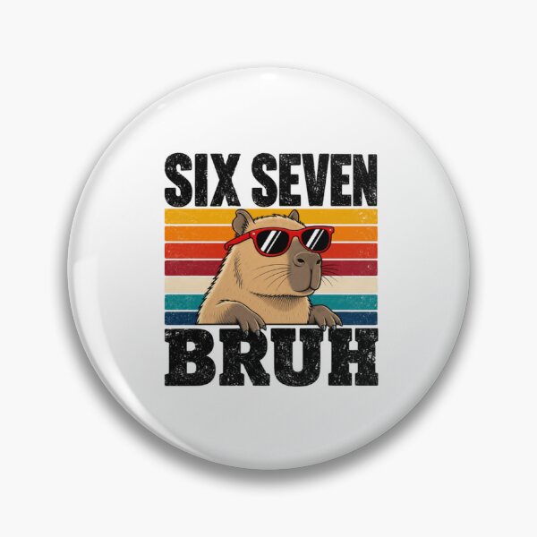 Item preview, Six Seven Bruh Capybara Funny Animal Meme Lover designed and sold by HumansStuck12.