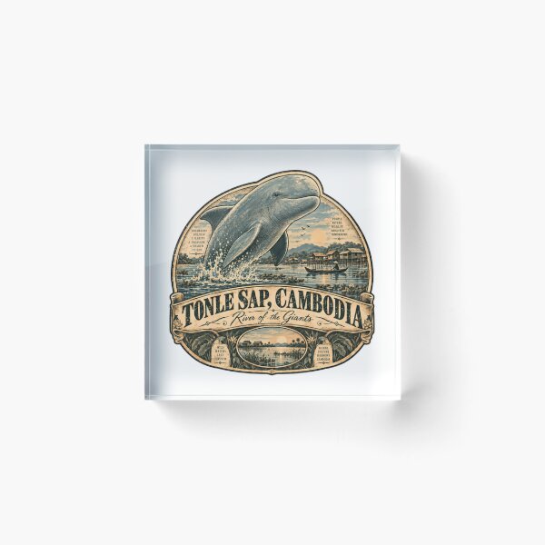 Item preview, Tonle Sap, Cambodia River Of The Giants Irrawaddy Dolphin Wildlife Travel designed and sold by Star3NowForMe.