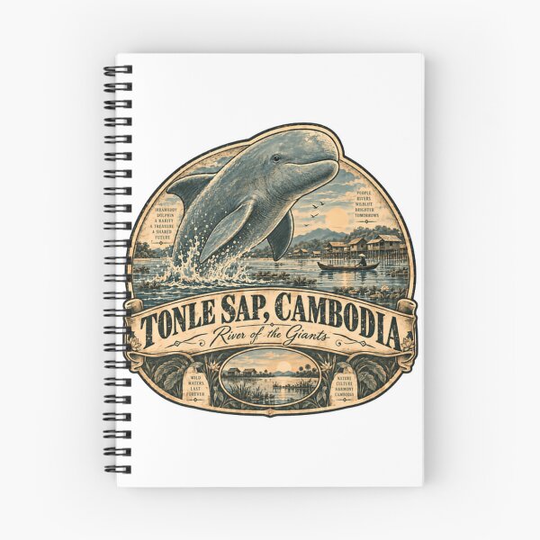 Item preview, Tonle Sap, Cambodia River Of The Giants Irrawaddy Dolphin Wildlife Travel designed and sold by Star3NowForMe.