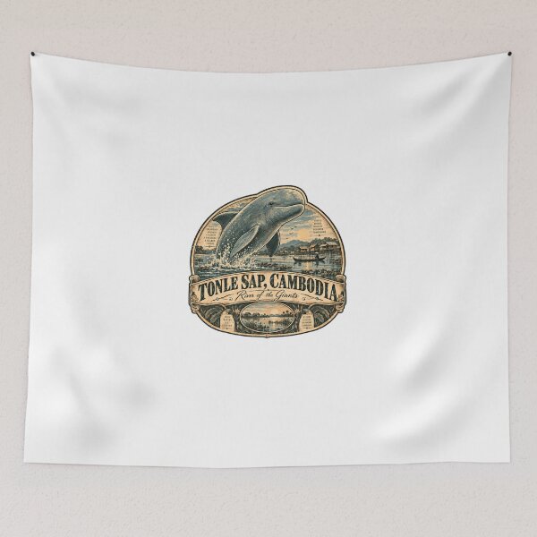 Item preview, Tonle Sap, Cambodia River Of The Giants Irrawaddy Dolphin Wildlife Travel designed and sold by Star3NowForMe.