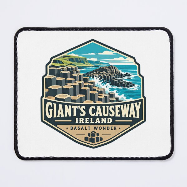 Item preview, Giant's Causeway Ireland Basalt Wonder Irish Travel Landmark designed and sold by Star3NowForMe.