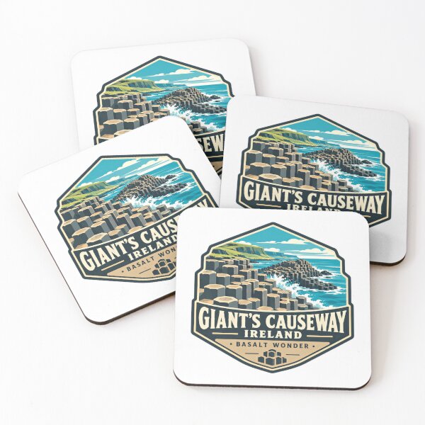 Item preview, Giant's Causeway Ireland Basalt Wonder Irish Travel Landmark designed and sold by Star3NowForMe.