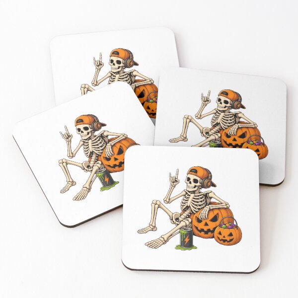 Item preview, Skeleton Gamer Pumpkin Halloween designed and sold by OlyvieArt.