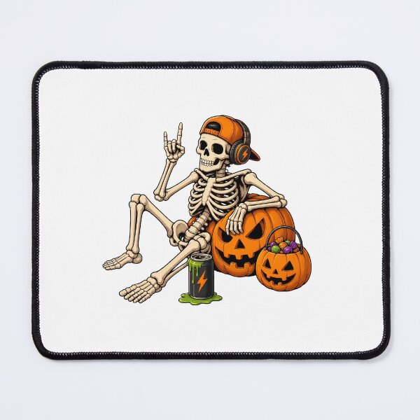 Item preview, Skeleton Gamer Pumpkin Halloween designed and sold by OlyvieArt.