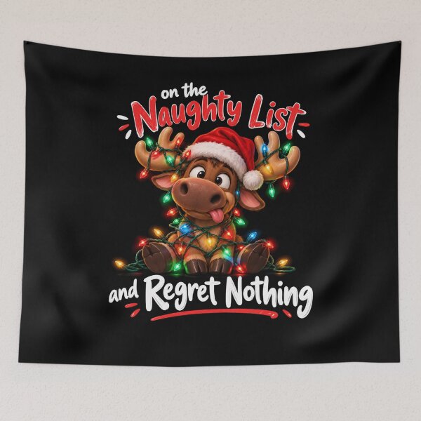 Item preview, On The Naughty List And Regret Nothing designed and sold by TheEndDesign.