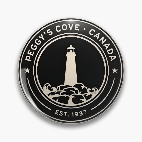 Item preview, Vintage Peggy's Cove Lighthouse Circular Badge Emblem Vector designed and sold by Shutter-Dragon.