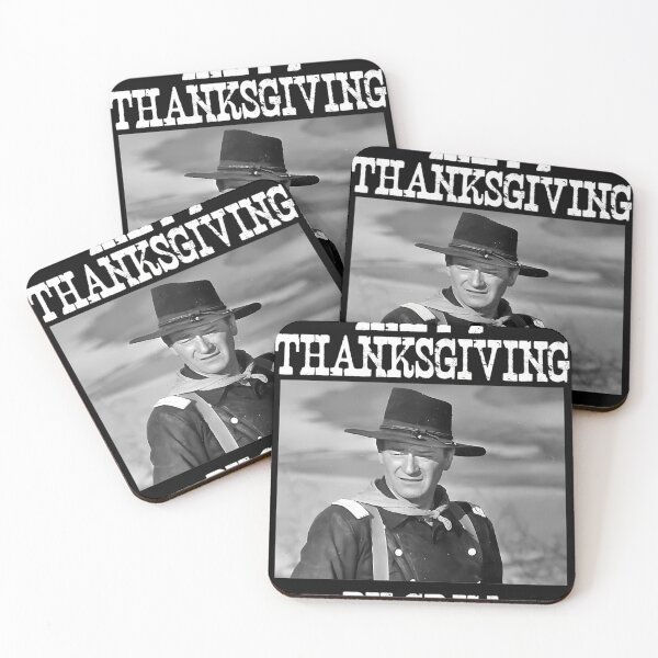 Item preview, John Wayne, ¡Feliz Día de Acción de Gracias, peregrinos! designed and sold by CHHdesigner.