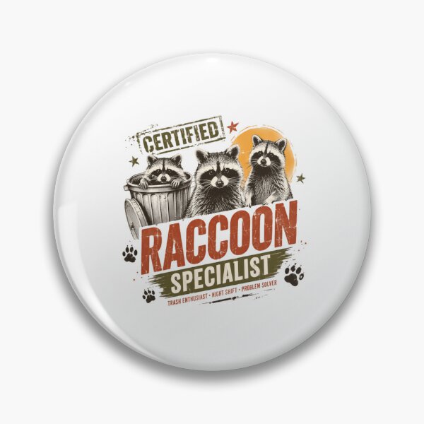 Item preview, Certified Raccoon Specialist Raccoon Lover Wildlife Animal Enthusiast designed and sold by HumansStuck12.
