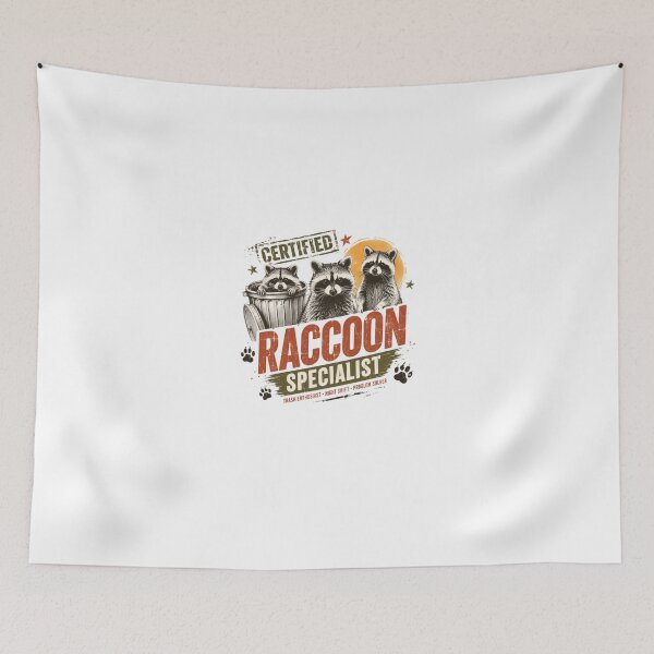 Item preview, Certified Raccoon Specialist Raccoon Lover Wildlife Animal Enthusiast designed and sold by HumansStuck12.