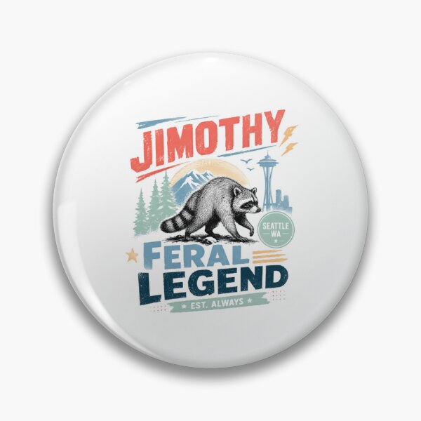 Item preview, Jimothy Seattle Wa Feral Legend Est. Always Raccoon Washington Name City Wildlife designed and sold by HumansStuck12.