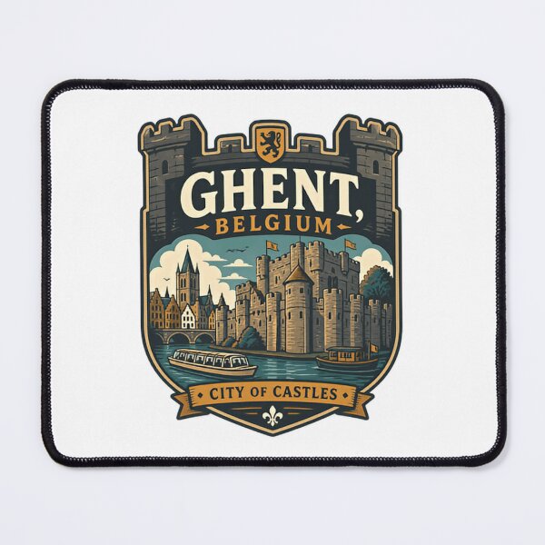 Item preview, Ghent, Belgium City Of Castles European Travel Tourist Souvenir designed and sold by Star3NowForMe.