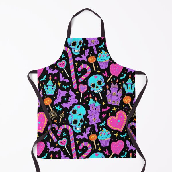 Item preview, Neon Skull Candyland – Colorful Gothic Halloween Seamless Pattern designed and sold by Dream Bloom Gallery.