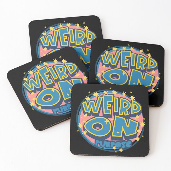 Item preview, Weird on Purpose Retro Pop Typography designed and sold by FaeryNuff.