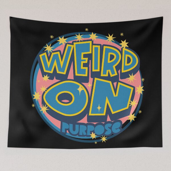 Item preview, Weird on Purpose Retro Pop Typography designed and sold by FaeryNuff.
