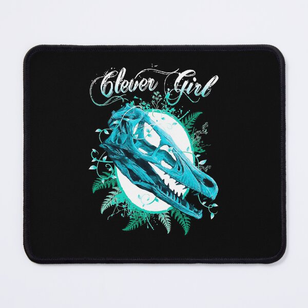 Item preview, Clever Girl Jurassic Park Dinosaur Skull Foliage Art designed and sold by ajengjung.