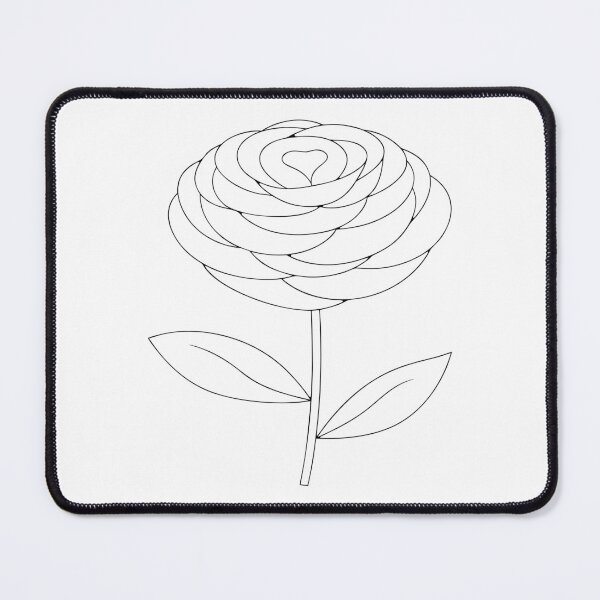 Item preview, Ranunculus Flower Detailed 1 Line Art Gift designed and sold by OneLine Studio.