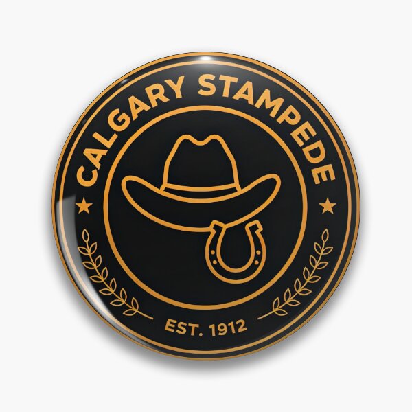 Item preview, Vintage Calgary Stampede Cowboy Hat Circular Badge Emblem Vector designed and sold by Shutter-Dragon.