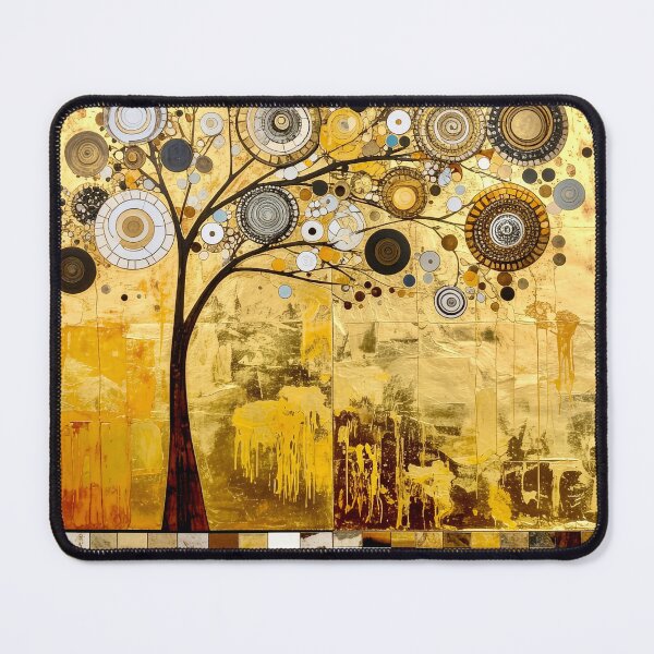 Item preview, Ornate Gold Leaf and Mosaic Circle Tree designed and sold by Vicky Brago-Mitchell®.