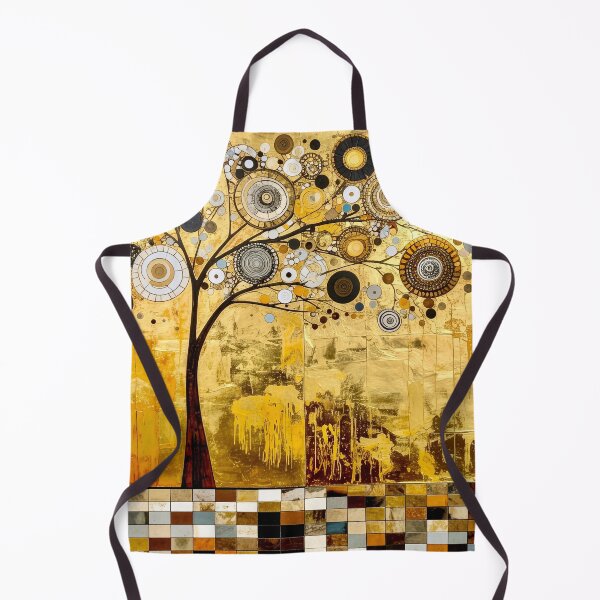 Item preview, Ornate Gold Leaf and Mosaic Circle Tree designed and sold by Vicky Brago-Mitchell®.