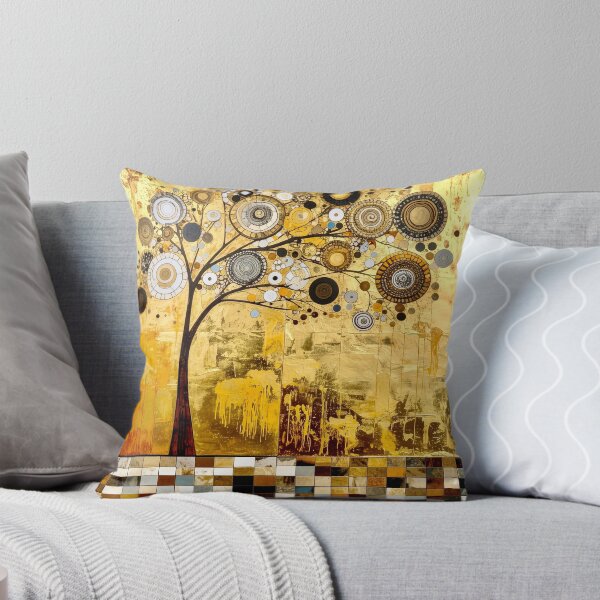 Item preview, Ornate Gold Leaf and Mosaic Circle Tree designed and sold by Vicky Brago-Mitchell®.