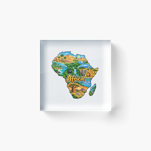 Item preview, Africa Continent Map designed and sold by Myra365Art.